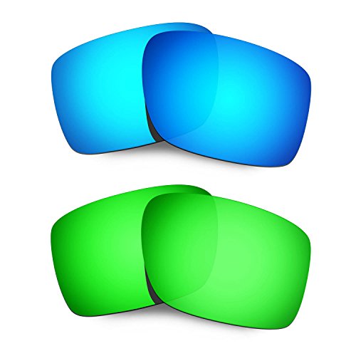 Lentille renforcée Oakley Double Edge bleu vert bloque les reflets nocifs