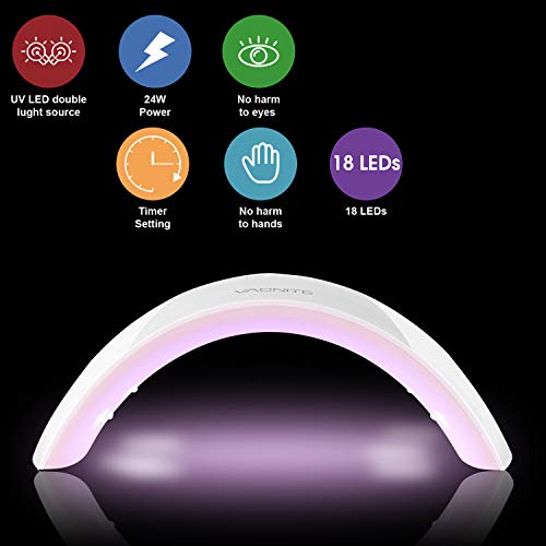 Vacnite nail Lamp, 24 W LED UV nail Dryer Curing