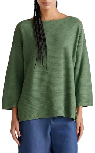 United Colors of Benetton Maglia SC Barca M/L 115GD10CT Maglione, Verde, M Donna