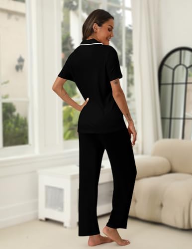 HNG Pajama Sets for Women 2 Piece Modal Pajamas for Women Set Pj Sets with Pocket XS-XXL3