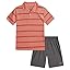 Peach Stripe Grey