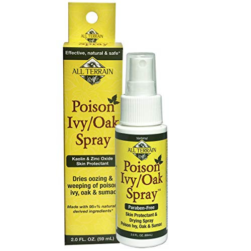 All Terrain Natural Poison Ivy/Oak Spray 2oz, Relieves Itching & Irritation, Dries Oozing