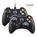 Produktbild EasySMX 2 Stück Gaming Controller, PC Gamepad Joystick mit Dual-Vibration-Turbo und Auslösetasten für Windows/Android / PS3 / TV-Box (Schwarz und Grau)