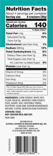 Glutino 11-8011 Gluten Free Snack Crackers thumb #8