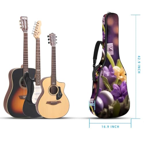 Housse guitare acoustique 41 pouces imperméable violette