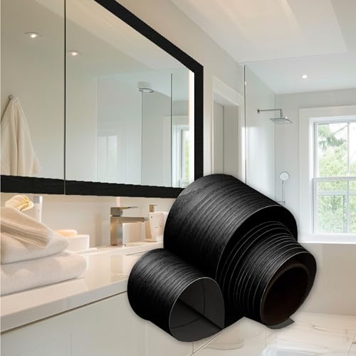 Very Berry Sticker VBSSL514 Black Wood Grain Wallpaper Border cover