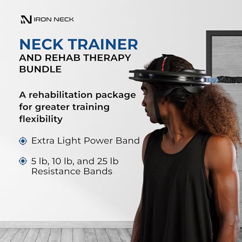 Image of Iron Neck 3.0, Rehab Kit Bundle, 360 Neck Trainer and Resistance Bands for Working Out, Rehabilitation, Pain Relief, and Posture Correction