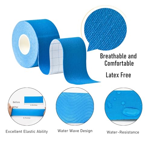 Capshat Kinesiology Tape, 2 Inch X 16.4 Ft Uncut Kinetic Tape  thumb #3