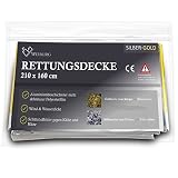 Weiburg® - Langlebige Rettungsdecke [210x160cm] - extra Stark: Outdoor, Camping, Wanderung, Kälteschutz, Prepper