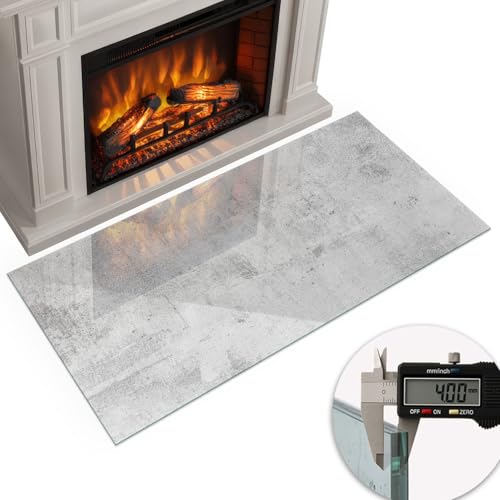 Vidrio templado para chimenea de 120x60 cm placa rectangular protectora contra calor 6