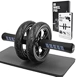 FEELCAT Ab roller wheel with knee pad for abdominal exercise core workout weight loss no noise easy to assembling light weight perfect home gym equipment for men & women