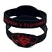 Xi-Link Bracelet Montre Bracelet De Type Batman V Superman Les Bracelets en Silicone Souple (Color : Black-Red)