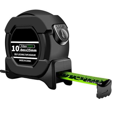 フレキシブル&ABSテープメジャー クリアスケール&蛍光コーティング セルフロック巻き尺 家庭用精密巻き尺 正確な測定ツール クリアスケール定規と摩耗