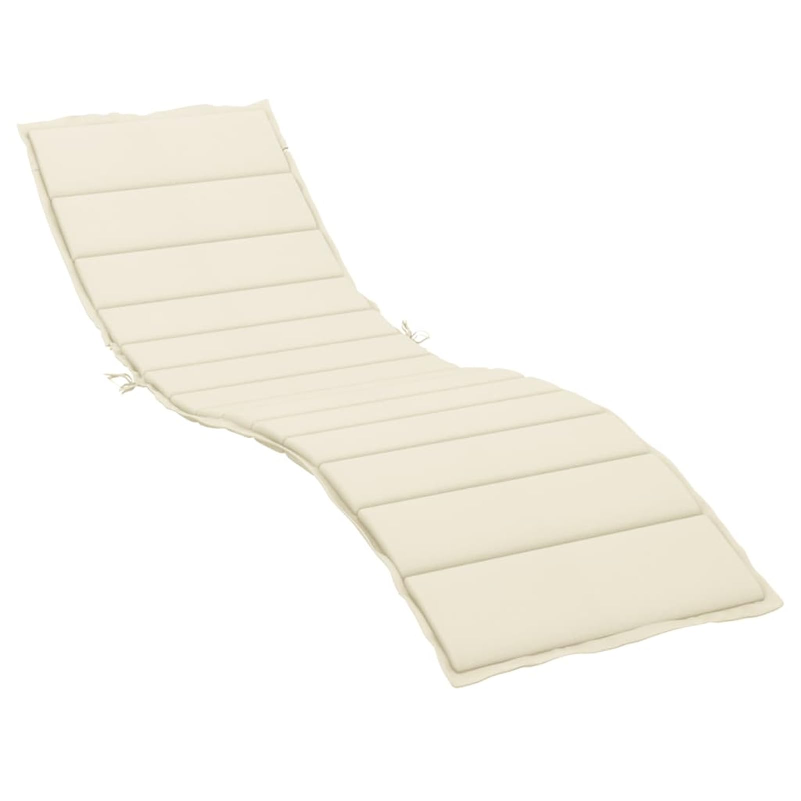 ZEYUAN Cojín de Tumbona de Tela Oxford Crema 200x70x3 cm, Cojin Tumbona Exterior, Colchonetas para Tumbonas, Colchoneta Hamaca, Cojín De Silla De Hamaca, Colchón para Tumbona