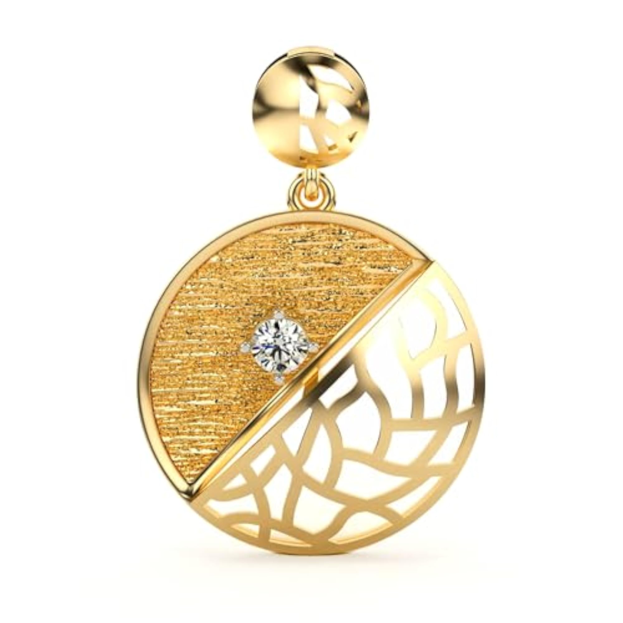 Women's Sterling Silver & Lab Grown Diamond Pendant, Stylish Gift