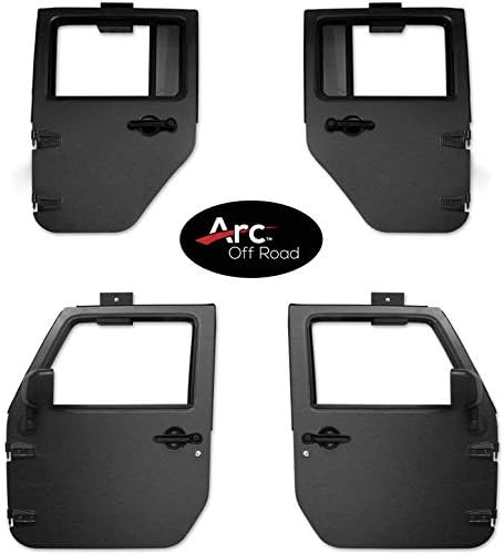 The Original Patented, Arc Off Road, Made in USA, Door Hanger Bracket, 4 Door (4 hangers), Fits Jeep® Wrangler, CJ, YJ, TJ, JK, JKU, JL, JT And The All New Gladiator