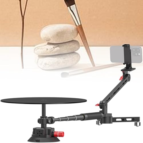 Image of 360 Spinning Camera rig, 360 Degree Spinner Professional Photography Turntable Rotating Camera Slider 360 Rotating Shooting Suction Cup Base