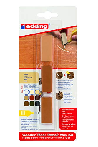 edding 8902 Kit de cires de restauration pour plancher en bois - Hêtre