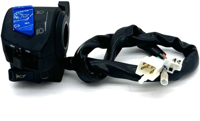 Motorcycle Handlebar Switch Control 22mm 7/8 Inch Universal Waterproof Motorcycle Horn Turn Signal Control Switch(1pcs Left)