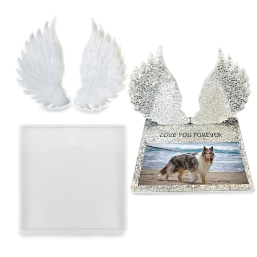 Angel Wings Shape Pet Memorial Silicone Mold Kit