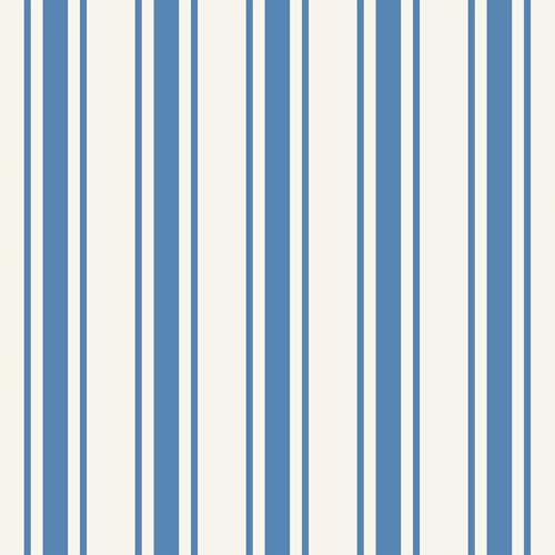 VEELIKE Papel Pintado Pared Rayas Verticales Papel Pintado Geométrico Rayas Azul y Blanco 44,5 cm x 300 cm Vinilo Adhesivo Pared Geométrico Moderno Fotomurales Decorativos Pared Dormitorio Baño