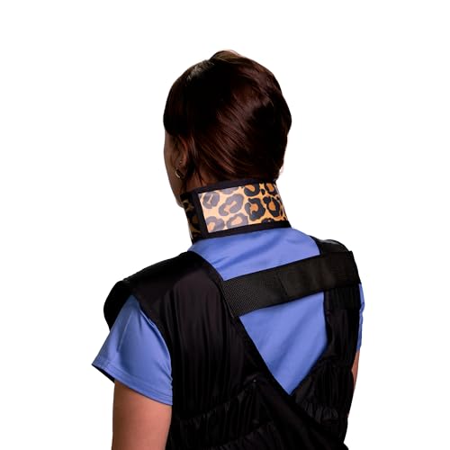 Image of Thyroid Shield Radiation Protection, 0.5mm Lead Equivalency, One Size, Leopard