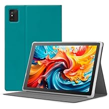 Android 15 Tablets, 10.1 inch Android Tablet with 8GB RAM 64GB ROM, Expandable to 1TB, Octa-Core Processor, HD IPS Display, 5G WiFi 6, GMS Certified Computer Tablets for Adults with Case - Black
