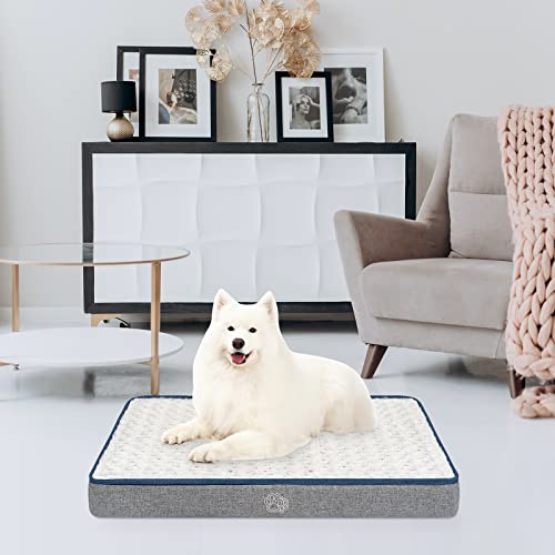 Empsign Waterproof Dog Bed For Crate Pad Reversible Cool And Warm, Pet Beds With Washable And Removable Cover, Sleeping Mats For Large Medium Small Dogs #TOP5