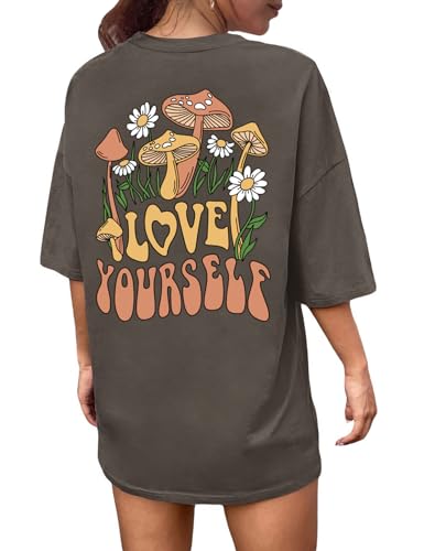 Svanco Oversize Shirt Damen Sport T-Shirt Oversized Lässige Oversized Shirts Teenager Mädchen Gym Oberteil Baggy Summer Top