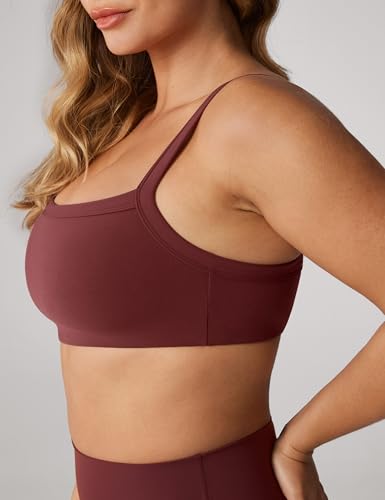 Image of UNISSU Hugcurve Adjustable Sports Bra Square Neck Wireless Padded Yoga Workout Tops