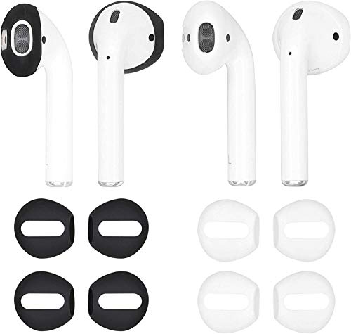 A-Focus AirPods イヤーピース つけたまま 充電可能 収納可能 極薄 Fit in case シリコン イヤホンカバー AirPods1とAirPods2 対応 左右セット 4ペア White&Black A-Focus AirPods イヤーピース つけたまま 充電可能 収納可能 極薄 Fit in case シリコン イヤホンカバー AirPods1とAirPods2 対応 左右セット 4ペア White&Black