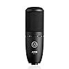 AKG P120 High Performance General Purpose Recording Microphone, Studio Quality, Large Diaphragm, Highly Versatile, Rugged and Robust Design - Black & Stagg 3m XLR to XLR Plug Microphone Cable #1
