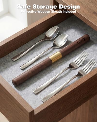 Stainless Steel Ice Pick with Safety Cover - Heavy Duty Ice Crusher & Breaker Tool for Cocktails, Whisky, Gin & Barware - Wooden Handle Kitchen Gadget (9 Inch) (Pack of 1) - Image 4