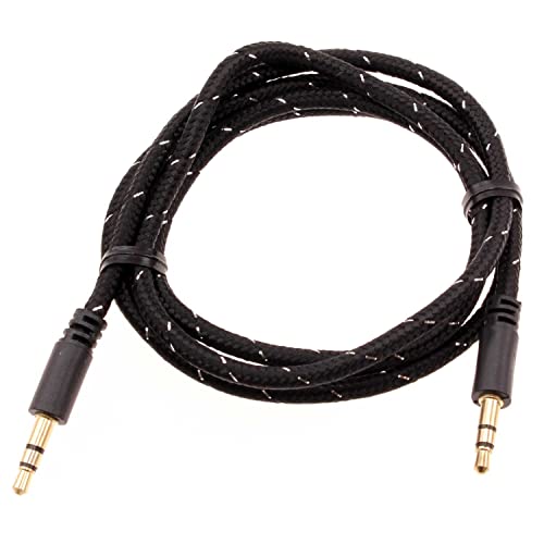 Cable auxiliar de audio Jack 3.5mm compatible con Amazon Fire HD 10 Kids Pro miniatura 1