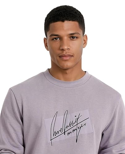Image of Men's Raydon Regular Graphic Cotton Crew-Neck Sweatshirt