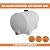 RomoTech 82123949 Horizontal Polyethylene Reservoir Water Tank with Legs, 125 Gallon, Made In The USA, Poly Tank For Water and Non-Flammable Liquids, Rust and Corrosion Proof