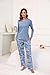PNAEONG Women's Cotton Long-Sleeve Tops and Full-Length Pajama Set Two-Piece Pjs with Pockets Good Night,M