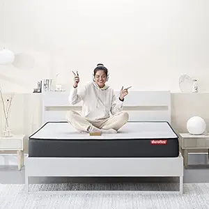 duroflex Livein Orthopedic - Pressure Relieving, Memory Foam, Roll Pack, 8 Inch King Size Medium Firm Mattress with Superior Comfort and Anti Microbial Fabric (78x72x8 Inches)