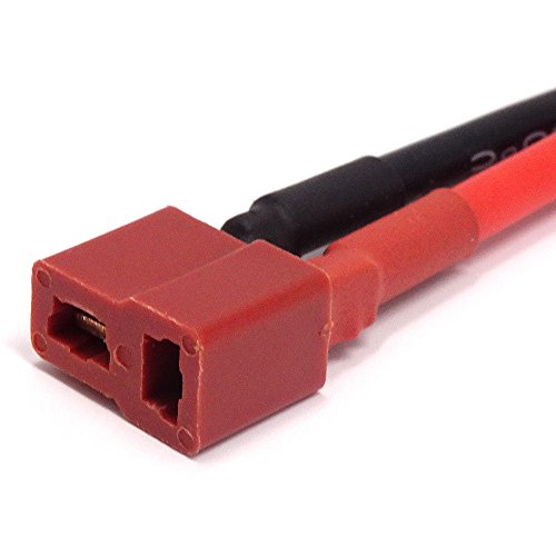 humpie dumpie Cable Conector Deans Style T Plug Hembra Macho 10 cm Adaptador 14 AWG Drone