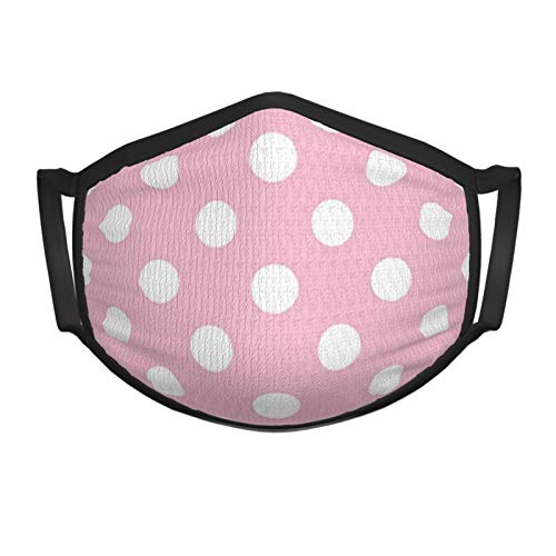 Preisvergleich Produktbild Pink Polka Dot Plaid Beauty Fashion Maske Kindergesichtsmaske, wiederverwendbar mit verstellbaren Ohrriemen, mehrschichtige antimikrobielle Polyesterfaser, passend für Kleinkinder bis Jugendliche