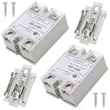 ZHUROUPU 2 Stück SSR-25DA Halbleiterrelais Solid-State-Relaismodul