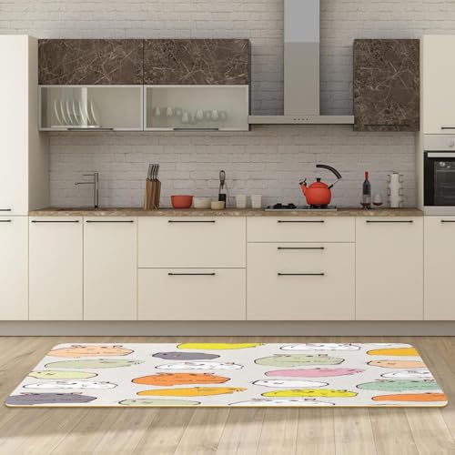 Alfombra de pasillo de cocina antideslizante para evitar caídas 3