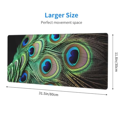 Tapis de souris de jeu vert 80 x 30 cm avec tapis de souris pour clavier - 4