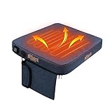 MYDAYS Portable Heated Seat Cushion, Memory Foam Heating Seat Pad for Outdoor Stadium Bleacher Camping, Power Bank Not IncludedοΌBlueοΌ