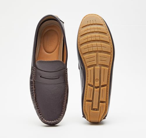 Image of Symbol Premium Mens Smart Casual Driver Leather Shoes (Loafers)