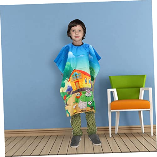 1 Unidade Vestido De Cabeleireiro Capa De Salão Guarda-chuva De Corte De Cabelo Infantil Avental De