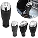 AXCBIOUR 5 6 Speed Manual Gear Shift Knob for Renault for Clio IV MK4 2012 2013 2014 2015 2016 2017 2018 2019 Interior Renovation(Style 4)
