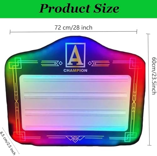 VIP Bottle Service Sign with LED Lights, Customizable Acrylic Letter Plaque, Handheld Bottle Presenter for Clubs, Bars, and Parties - Perfect for Elevating Nightlife Experiences!