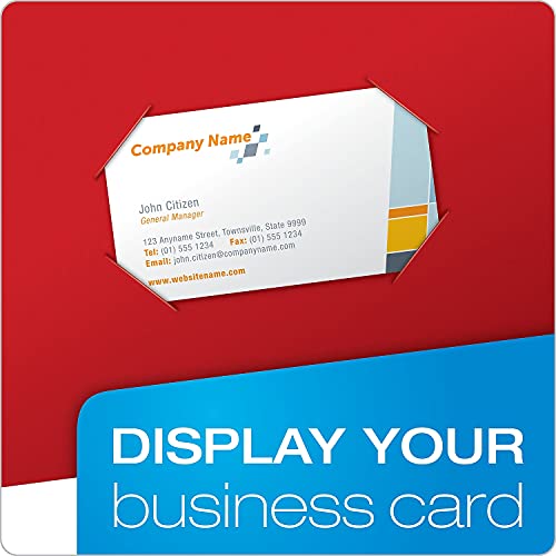 Oxford 57511 Twin Pocket Folders,W/O Fasteners,11-Inch X8-1/2-Inch,25/Bx,Red #TOP4