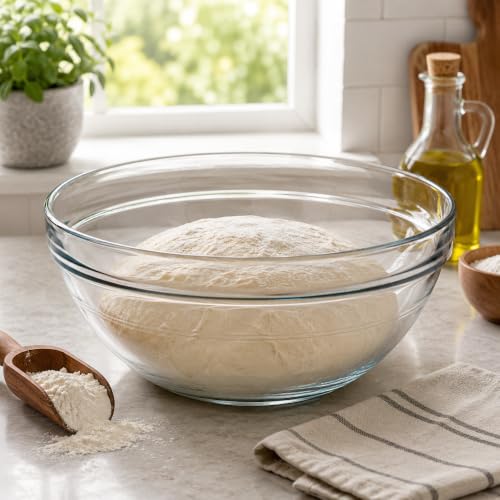 Image of Duralex France Gigogne Clear Stackable Glass Bowl 3.45L | 1 Bowl | Use for Dough, Batter, Mixing & More | Scratch-Resistant, Durable, Microwave & Dishwasher Safe
